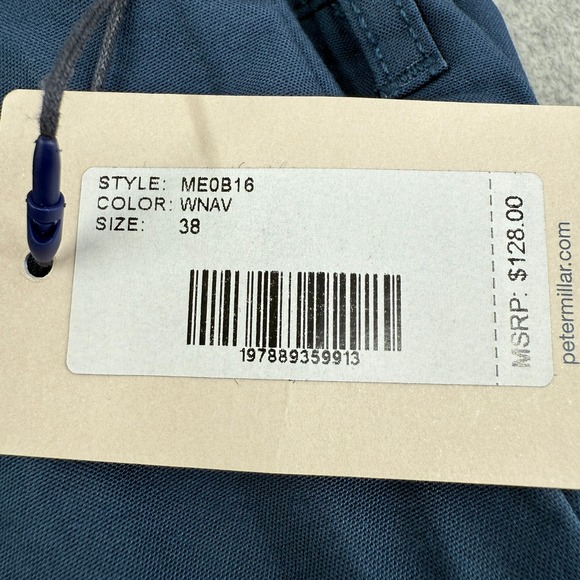 New Peter Millar Men's Crown Comfort Short 38 Blue Classic Fit ME0B16 $128 - Picture 6 of 8